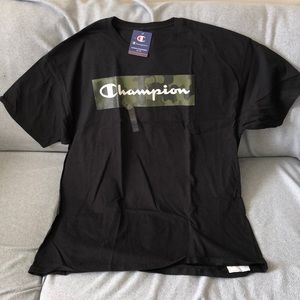 Champion Classic Jersey Script Logo Camo Tee